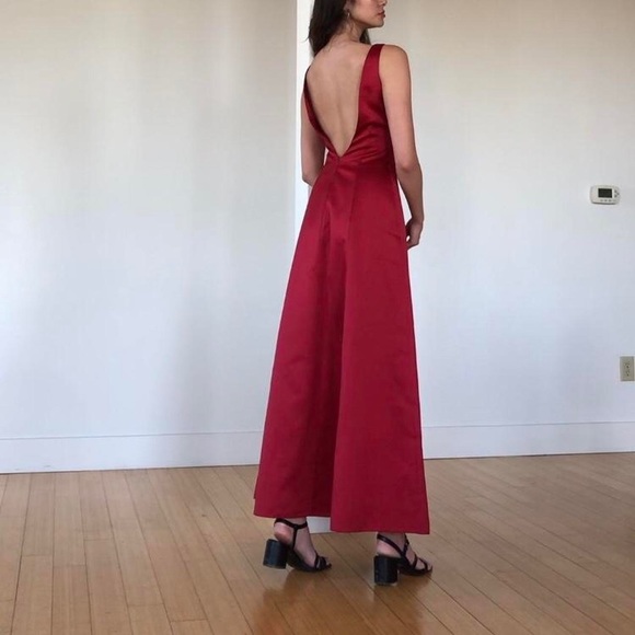 Gorgeous vintage 90s deep red evening gown ♥️ - Picture 3 of 6